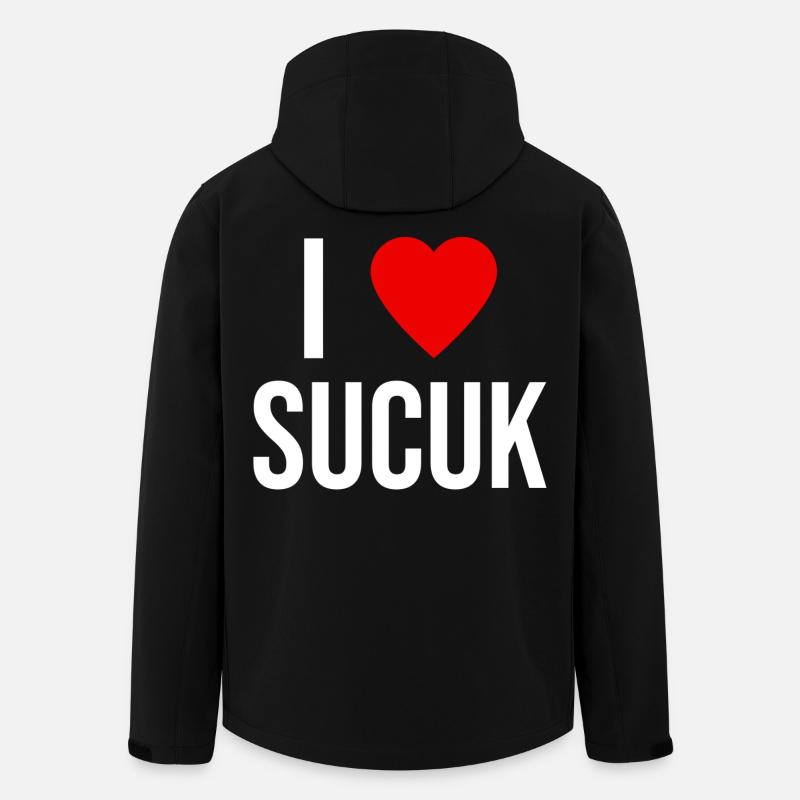 I LOVE SUCUK - Recycelte Männer Softshell-Jacke von Stanley/Stella - Schwarz