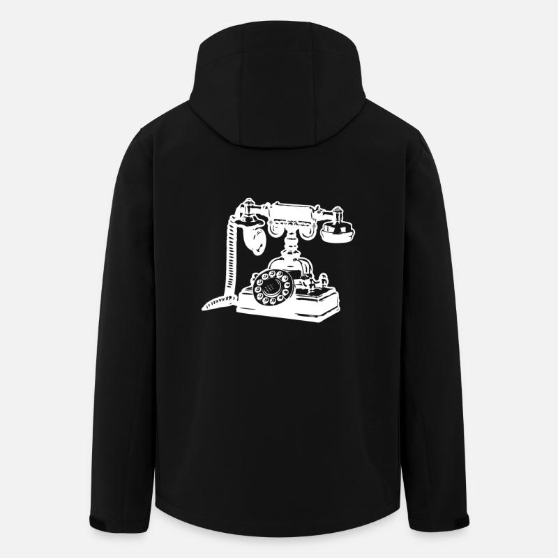 Antikes Telefon - Recycelte Männer Softshell-Jacke von Stanley/Stella - Schwarz