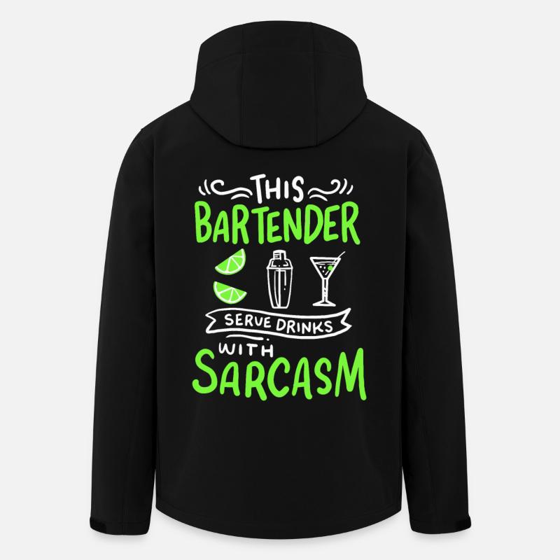 Bartender Funny Bartender - Men’s Recycled Softshell Jacket by Stanley/Stella - black