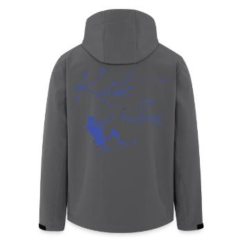 Kite - Surfing - Men’s Recycled Softshell Jacket by Stanley/Stella - black - Back - AI Model Male 185 light (185cm)