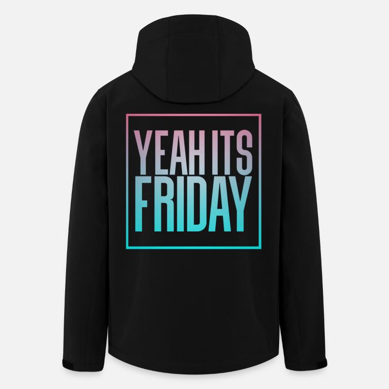 Friday - Men’s Recycled Softshell Jacket by Stanley/Stella - black