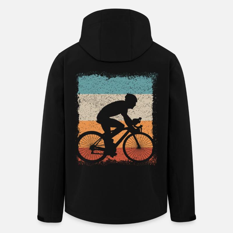 Cycling / Vélo / Vélo de course - Veste softshell homme en polyester recyclé Stanley/Stella - noir