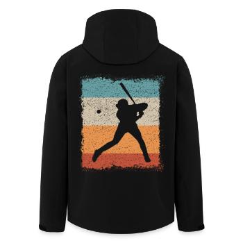 Baseballer baseball batte - Veste softshell homme en polyester recyclé Stanley/Stella - noir - Dos - AI Model Male 185 light (185cm)