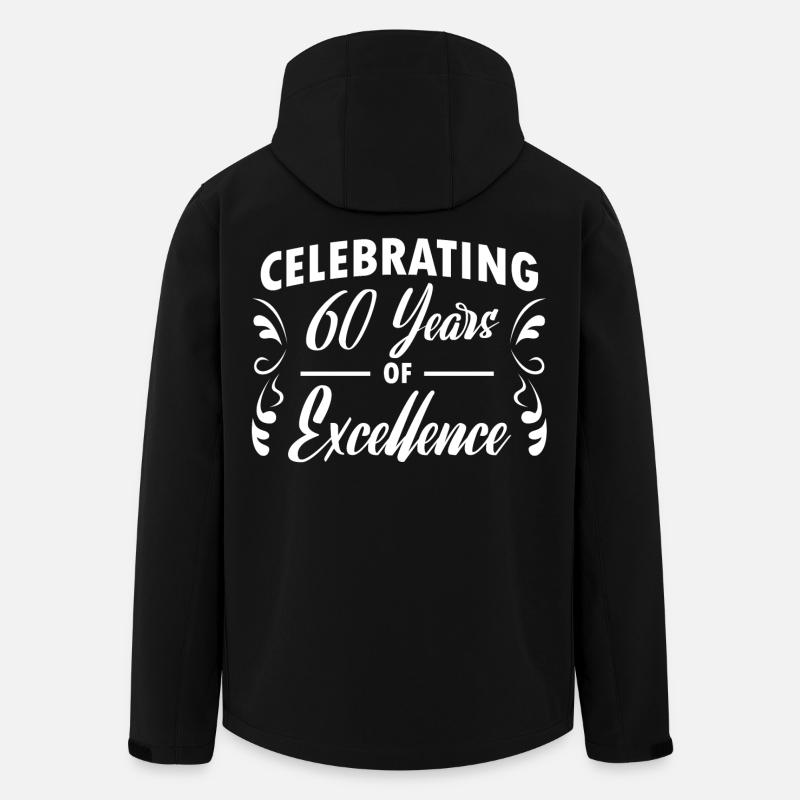 60ème anniversaire - design - Veste softshell homme en polyester recyclé Stanley/Stella - noir
