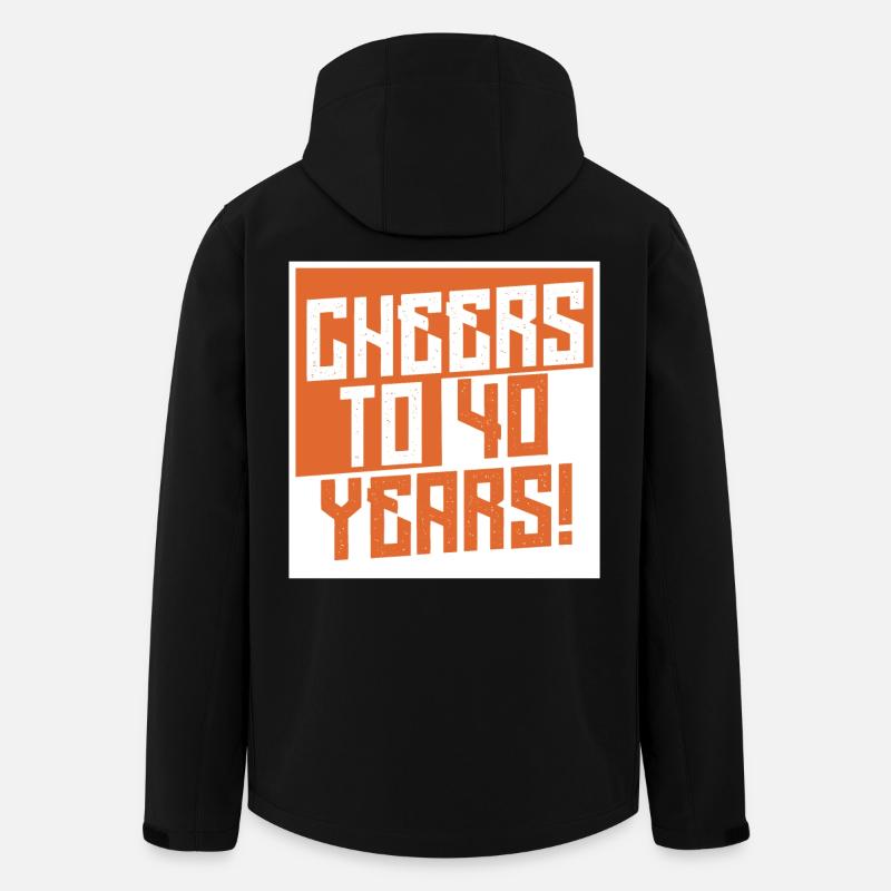 Cheers to 40 Years - Recycelte Männer Softshell-Jacke von Stanley/Stella - Schwarz