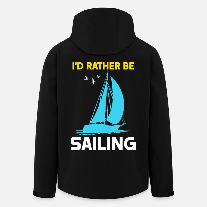I'd rather be Sailing - Recycelte Männer Softshell-Jacke von Stanley/Stella - Schwarz