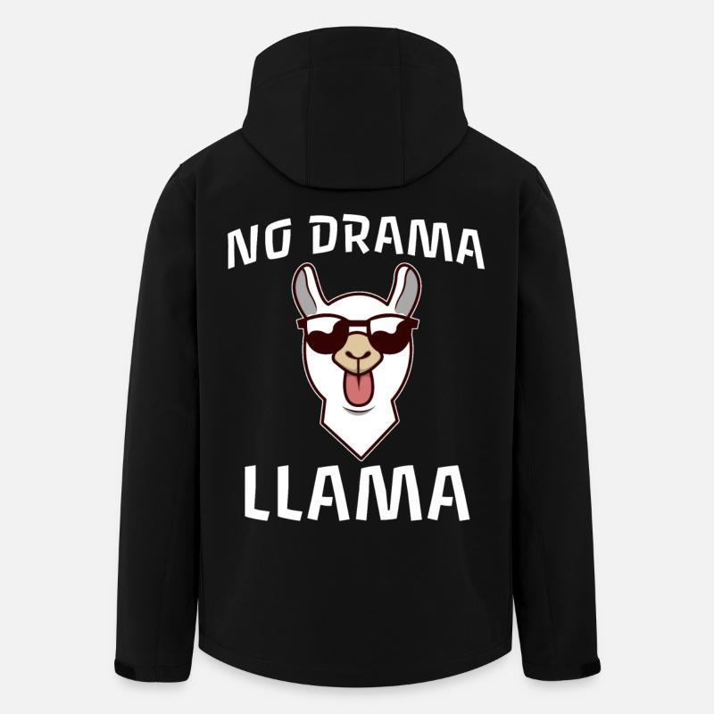 Pas de drame Lama - Veste softshell homme en polyester recyclé Stanley/Stella - noir
