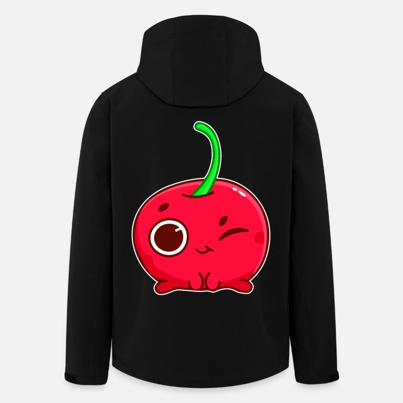 Sweet cherry winks - design - Men’s Recycled Softshell Jacket by Stanley/Stella - black
