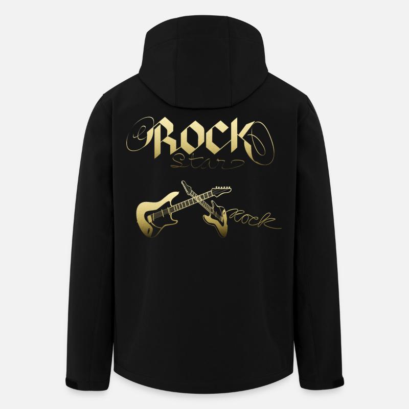 Rock Star - Recycelte Männer Softshell-Jacke von Stanley/Stella - Schwarz