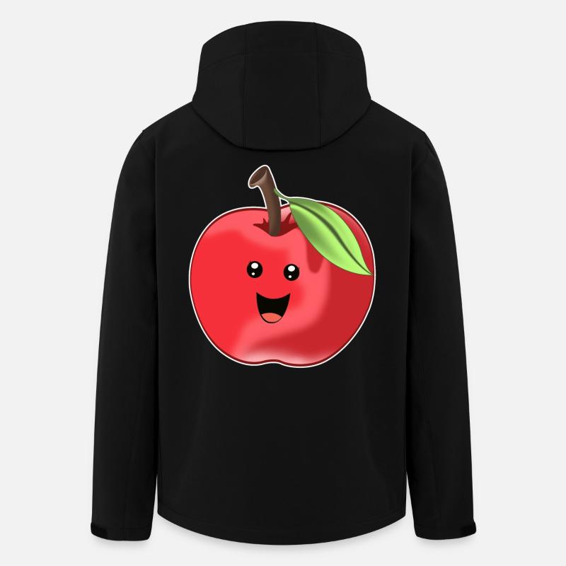 Lustiger Süßer Apfel - Recycelte Männer Softshell-Jacke von Stanley/Stella - Schwarz