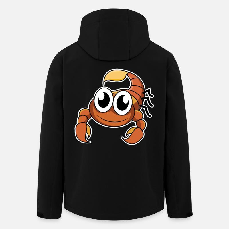 Lustiger Skorpion - Recycelte Männer Softshell-Jacke von Stanley/Stella - Schwarz