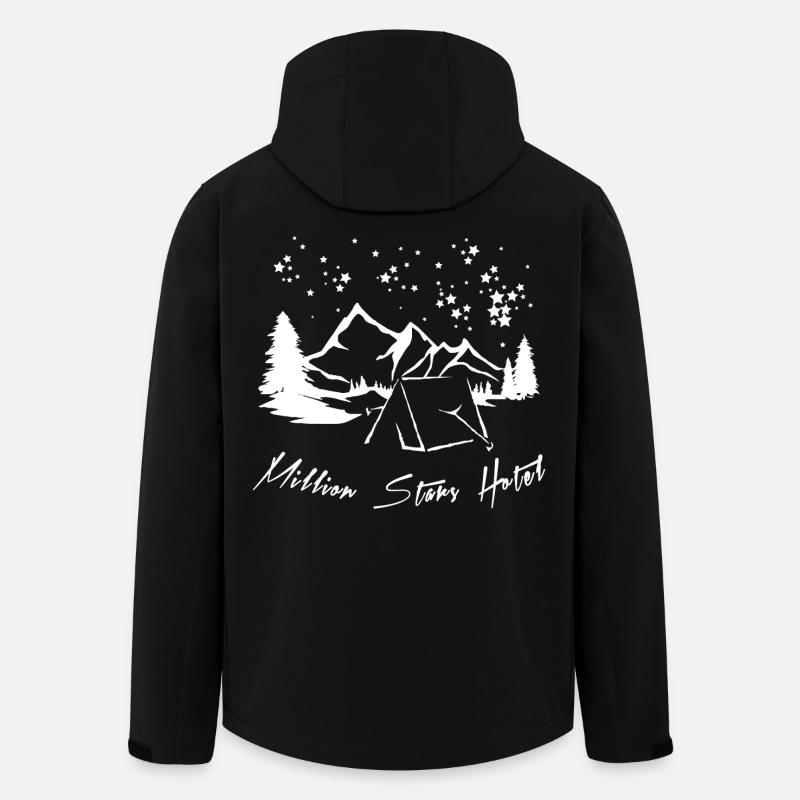 Hôtel Million Stars - Veste softshell homme en polyester recyclé Stanley/Stella - noir