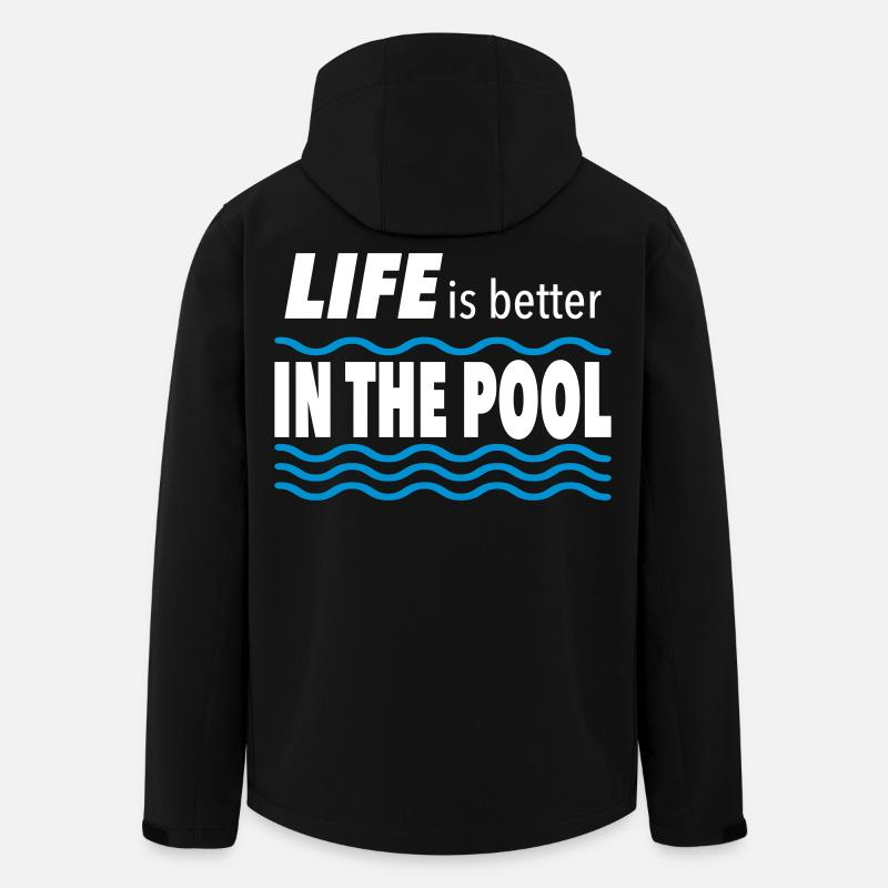 swimming pool - Men’s Recycled Softshell Jacket by Stanley/Stella - black
