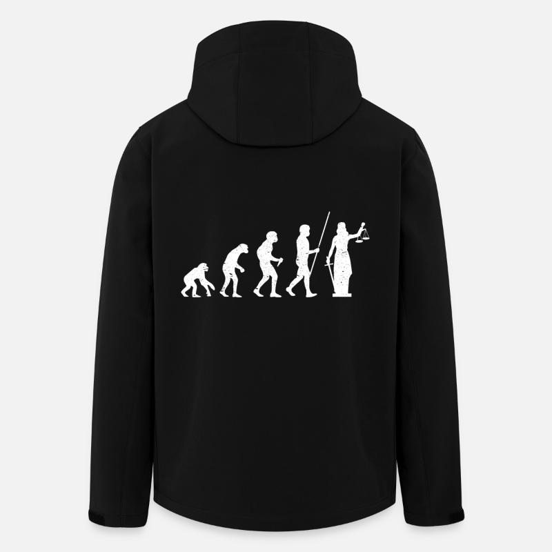 Juriste Jurist Law Justitia Évolution - Veste softshell homme en polyester recyclé Stanley/Stella - noir