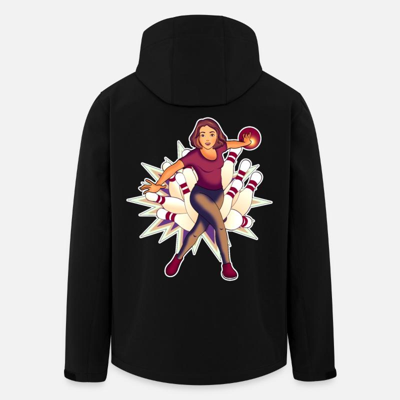 Bowling Queen - Recycelte Männer Softshell-Jacke von Stanley/Stella - Schwarz