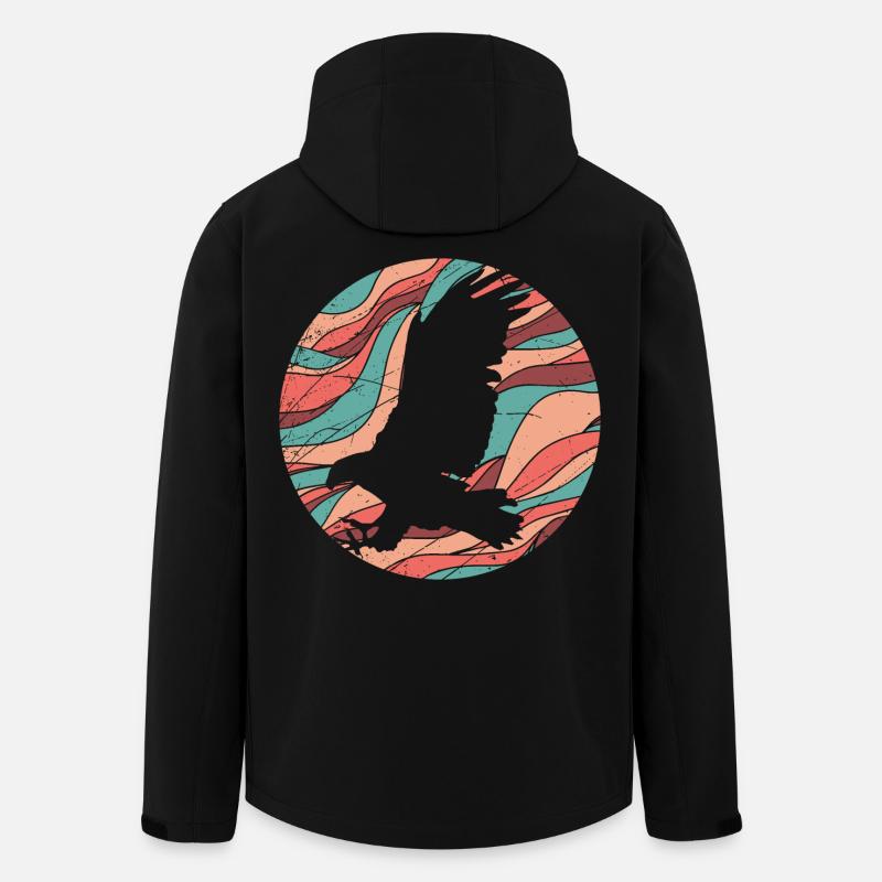 Greifvogel - Recycelte Männer Softshell-Jacke von Stanley/Stella - Schwarz