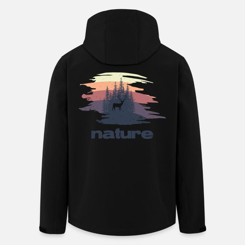 Nature - Recycelte Männer Softshell-Jacke Discoverer von Stanley/Stella - Schwarz