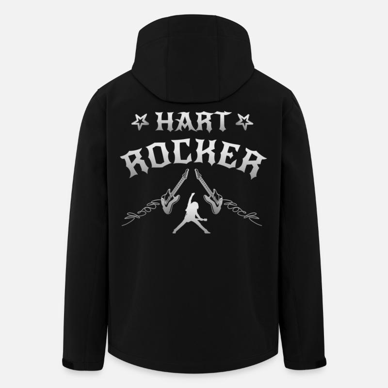 Musique hard rock - Veste softshell homme en polyester recyclé Stanley/Stella - noir