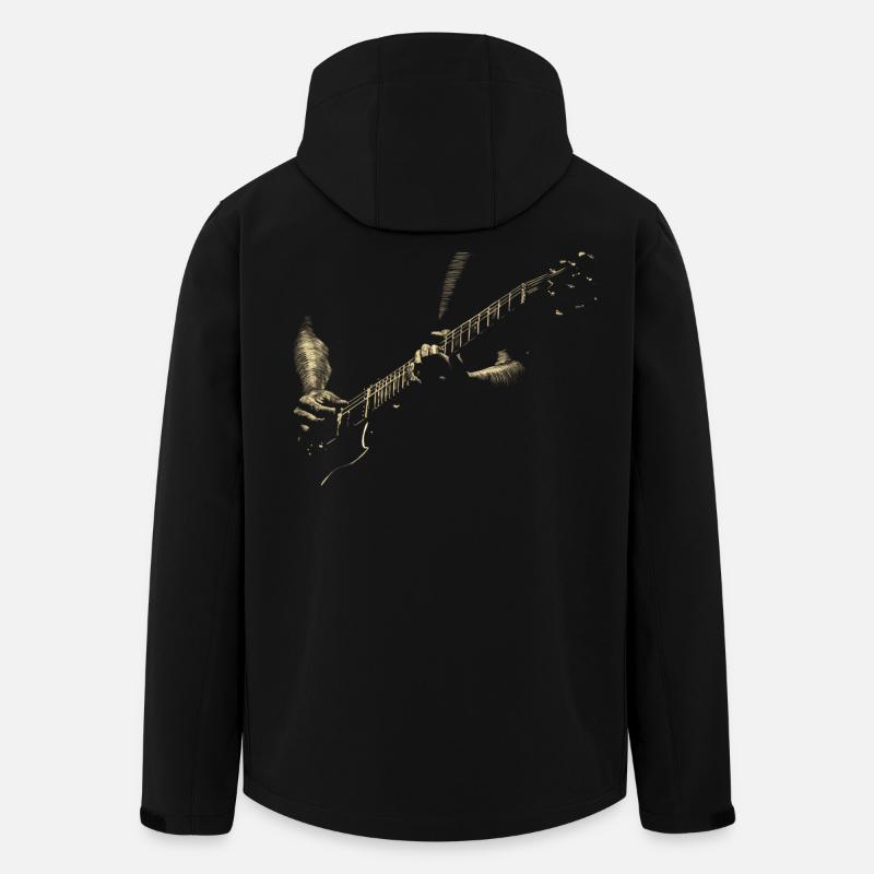 gitarre - Recycelte Männer Softshell-Jacke von Stanley/Stella - Schwarz