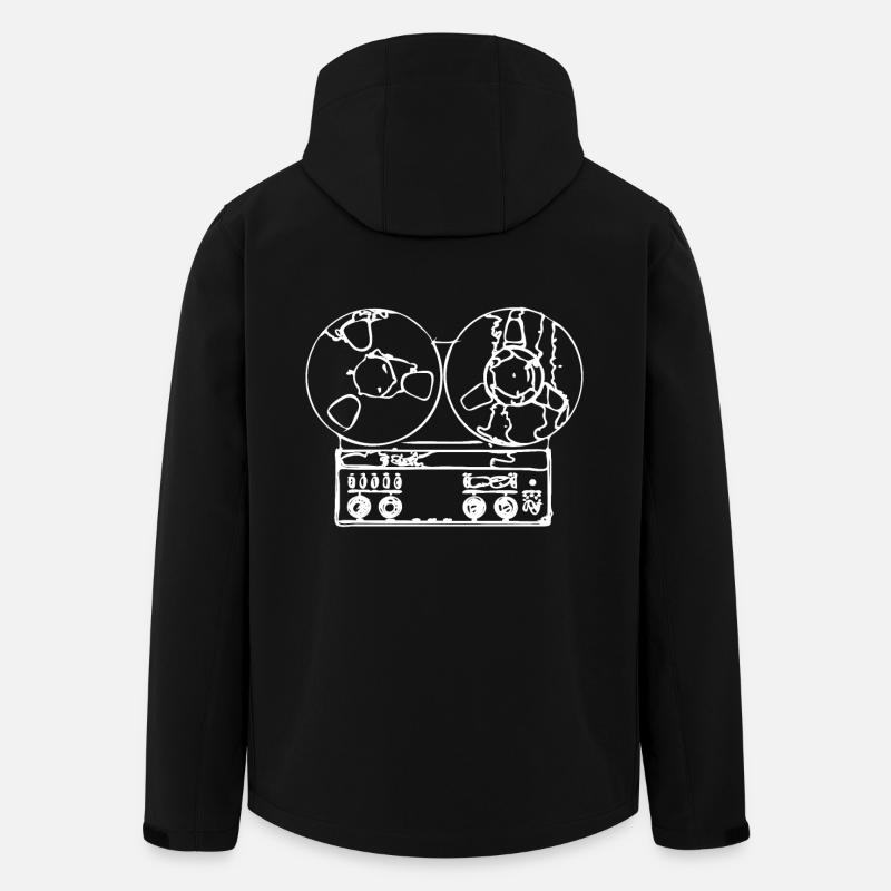 Retro - Men’s Recycled Softshell Jacket by Stanley/Stella - black