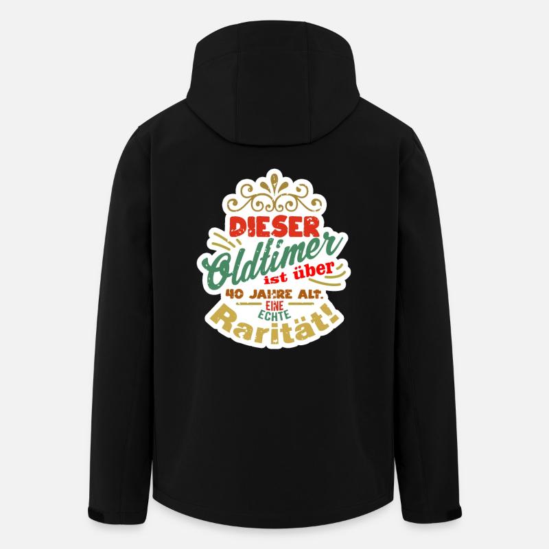 40 ans - Veste softshell homme en polyester recyclé Stanley/Stella - noir