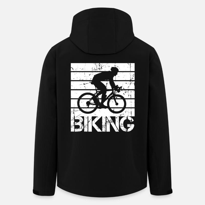 Radsport - Recycelte Männer Softshell-Jacke von Stanley/Stella - Schwarz