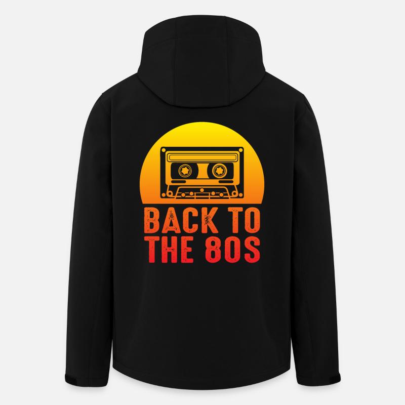 80er Jahre Kassette - Recycelte Männer Softshell-Jacke von Stanley/Stella - Schwarz