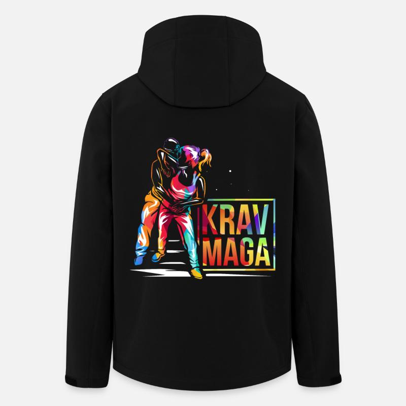 Krav Maga Cadeau - Veste softshell homme en polyester recyclé Stanley/Stella - noir