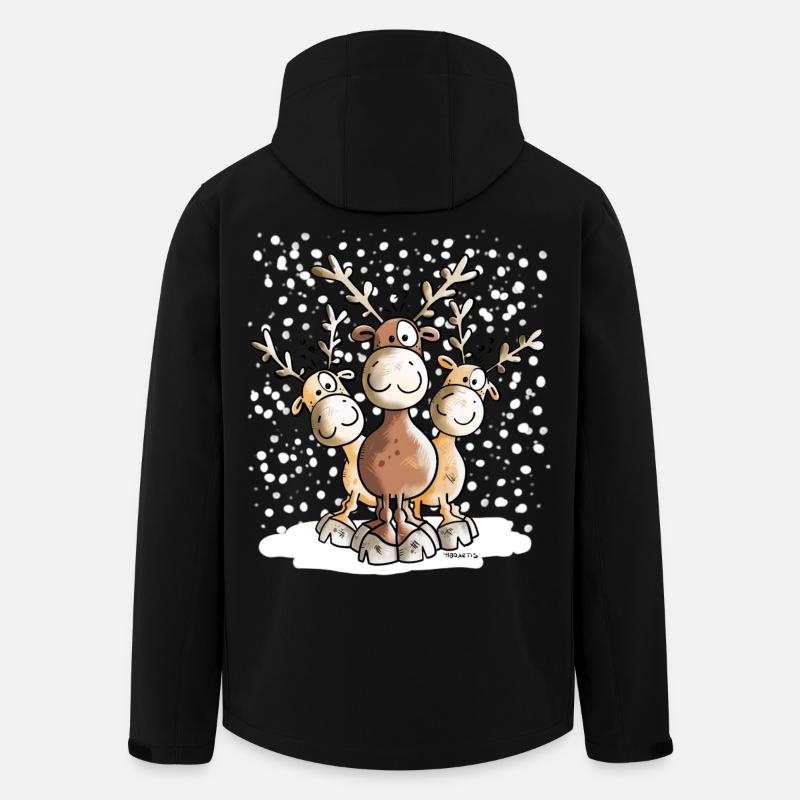 Alces alces - Veste softshell homme en polyester recyclé Stanley/Stella - noir