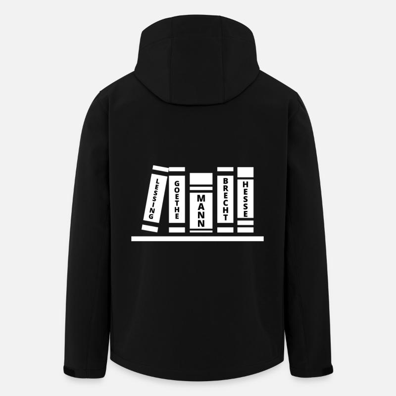 Lessing, Goethe, homme, Brecht, Hesse - Veste softshell homme en polyester recyclé Stanley/Stella - noir