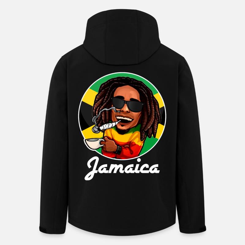 Jamaika - Recycelte Männer Softshell-Jacke von Stanley/Stella - Schwarz