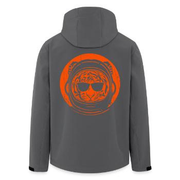 Tigre astronaute - Veste softshell homme en polyester recyclé Stanley/Stella - noir - Dos - AI Model Male 185 light (185cm)