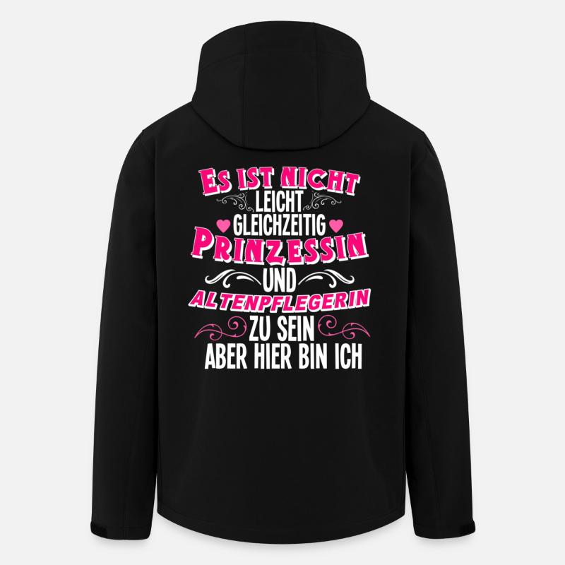 Altenpflegerin - Recycelte Männer Softshell-Jacke von Stanley/Stella - Schwarz