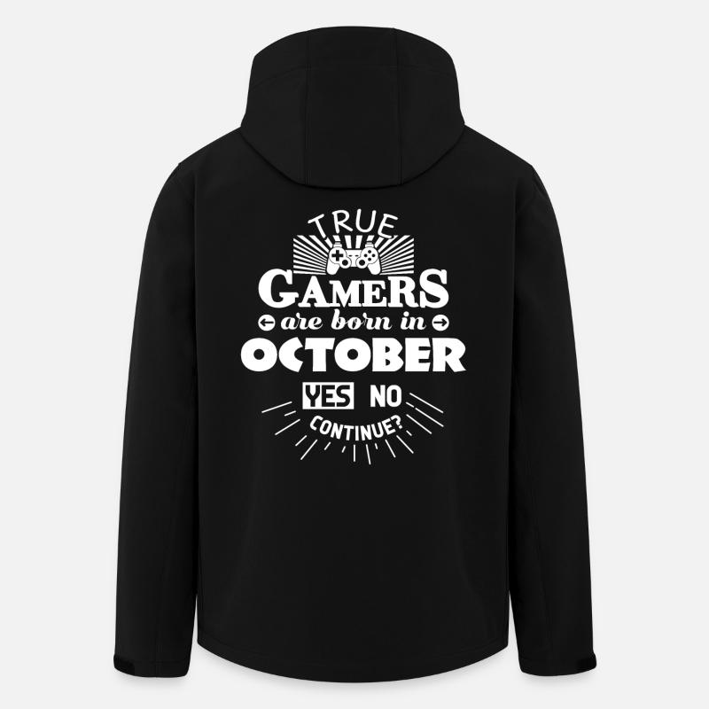 Gaming October - Men’s Recycled Softshell Jacket by Stanley/Stella - black