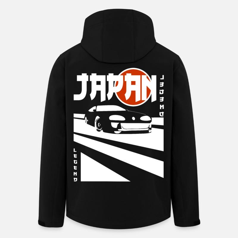 Japan Legend – JDM Auto Power - Men’s Recycled Softshell Jacket by Stanley/Stella - black