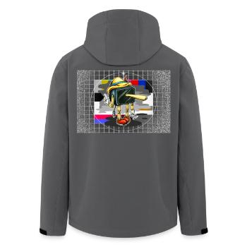 Poster Piglotzio2 - Veste softshell homme en polyester recyclé Stanley/Stella - noir - Dos - AI Model Male 185 light (185cm)