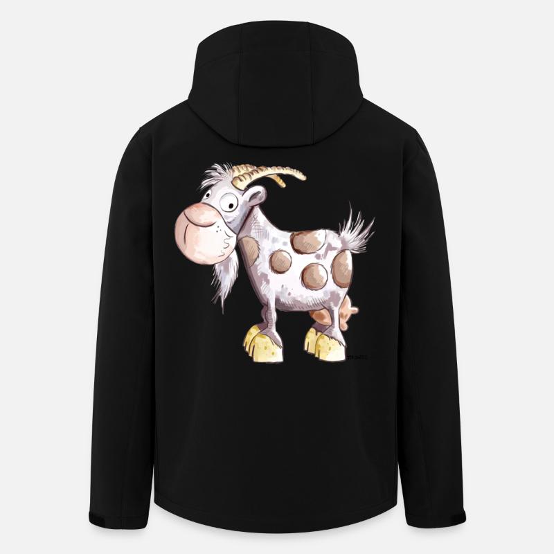 Happy Goat - Men’s Recycled Softshell Jacket by Stanley/Stella - black
