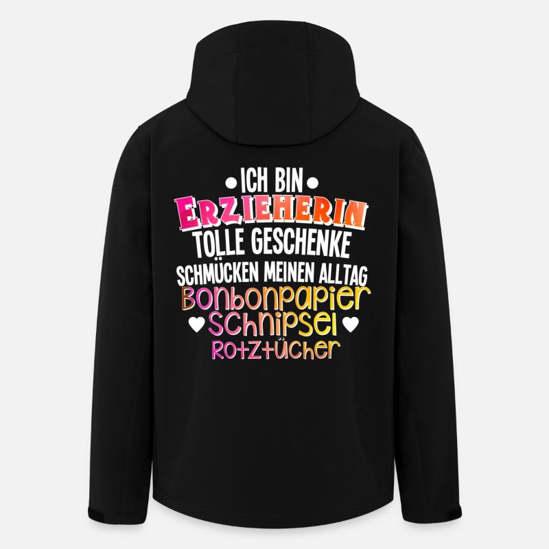 Erzieherin - Recycelte Männer Softshell-Jacke von Stanley/Stella - Schwarz