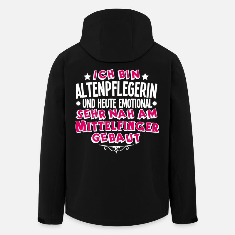 Altenpflegerin - Recycelte Männer Softshell-Jacke von Stanley/Stella - Schwarz