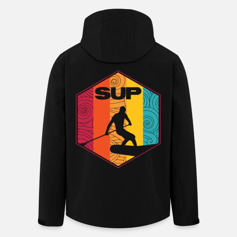 SUP - Recycelte Männer Softshell-Jacke von Stanley/Stella - Schwarz