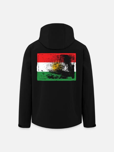 Kurdes Kurdistan - Veste softshell homme en polyester recyclé Stanley/Stella - noir