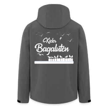 Kieler Bagaluten - Recycelte Männer Softshell-Jacke von Stanley/Stella - Anthrazit - Hinten - AI Model Male 185 light (185cm)