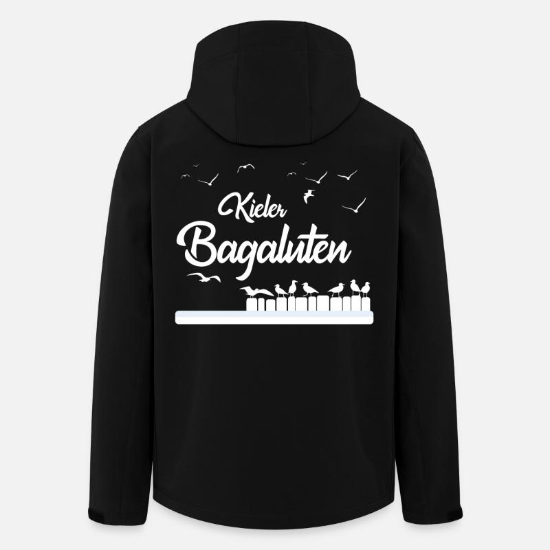 Kieler Bagaluten - Recycelte Männer Softshell-Jacke von Stanley/Stella - Schwarz