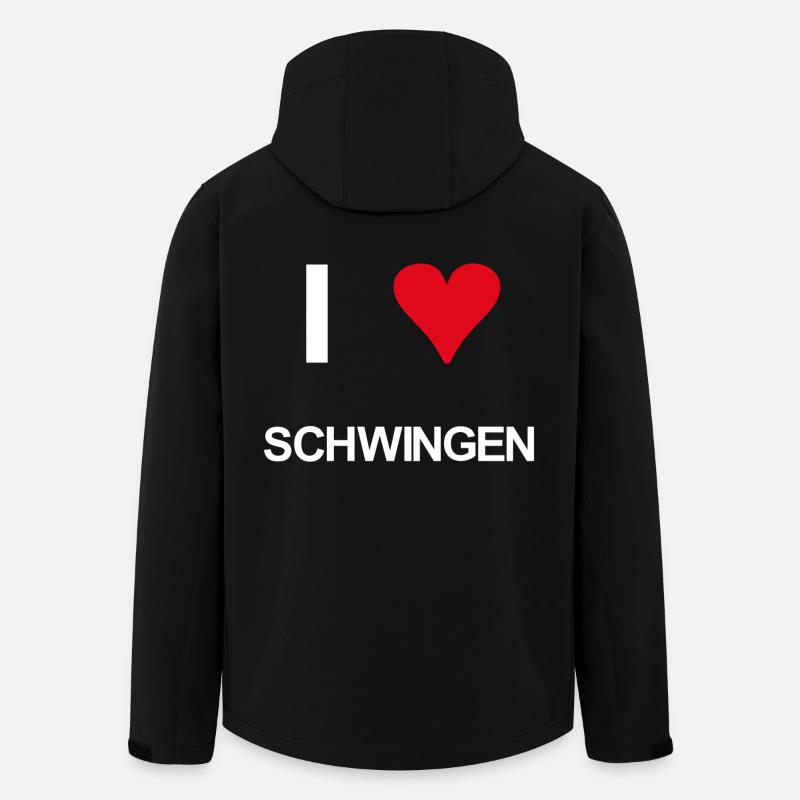 I love schwingen - Recycelte Männer Softshell-Jacke von Stanley/Stella - Schwarz