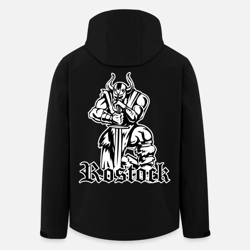 Rostock Rostock Vikings - Conception - Veste softshell homme en polyester recyclé Stanley/Stella - noir