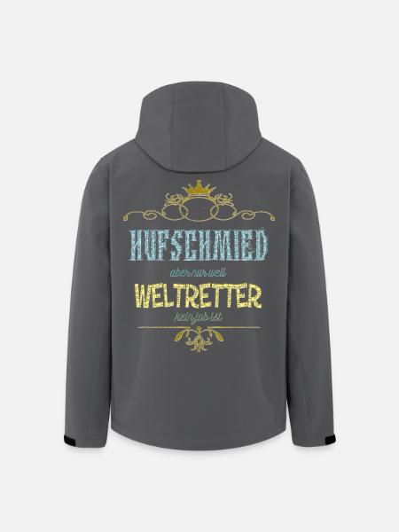 Hufschmied Weltretter - Recycelte Männer Softshell-Jacke von Stanley/Stella - Schwarz