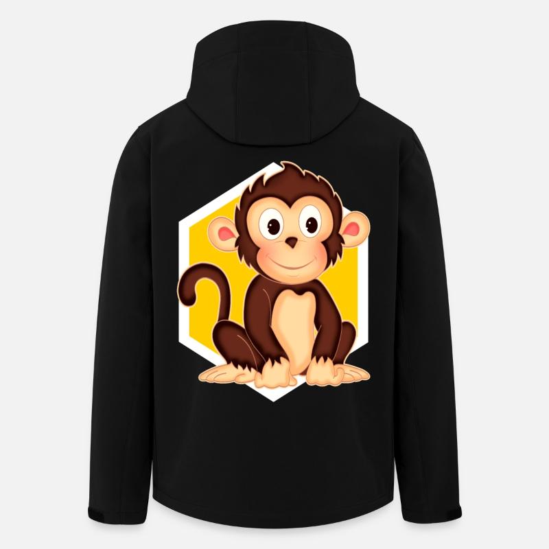 Petit singe - Veste softshell homme en polyester recyclé Stanley/Stella - noir