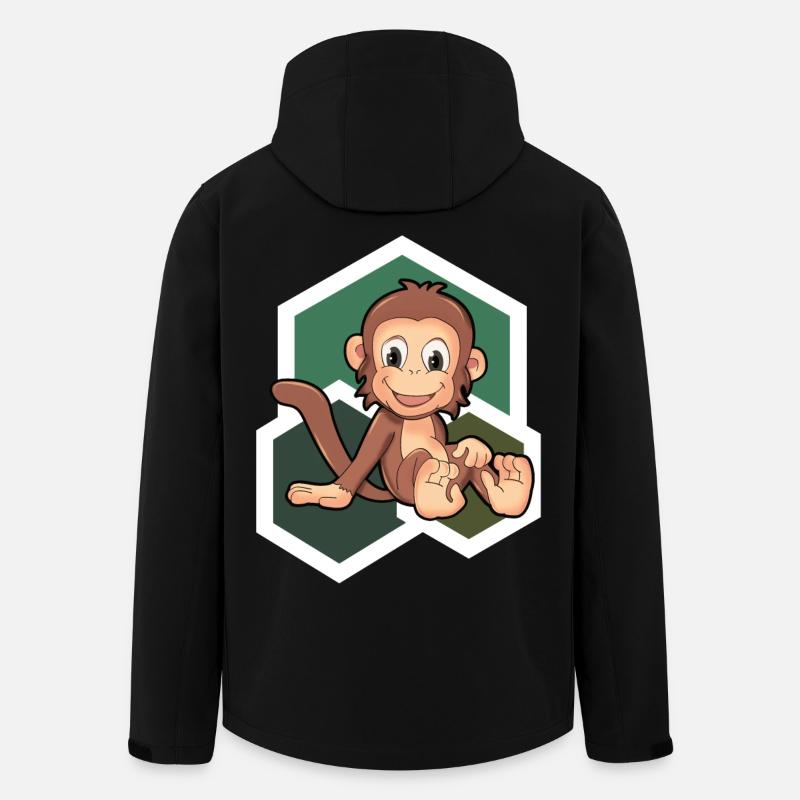 Singe mignon - Veste softshell homme en polyester recyclé Stanley/Stella - noir