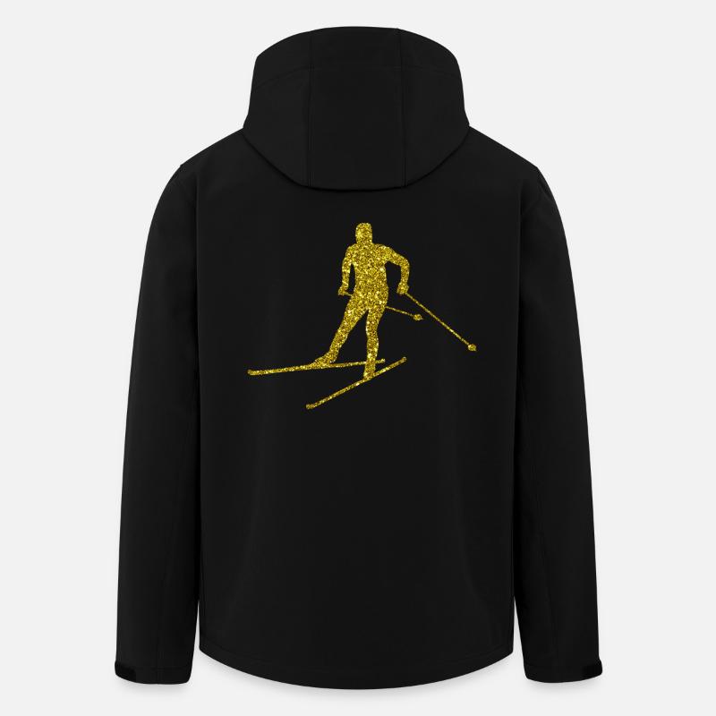 Gold Langlauf - Recycelte Männer Softshell-Jacke von Stanley/Stella - Schwarz