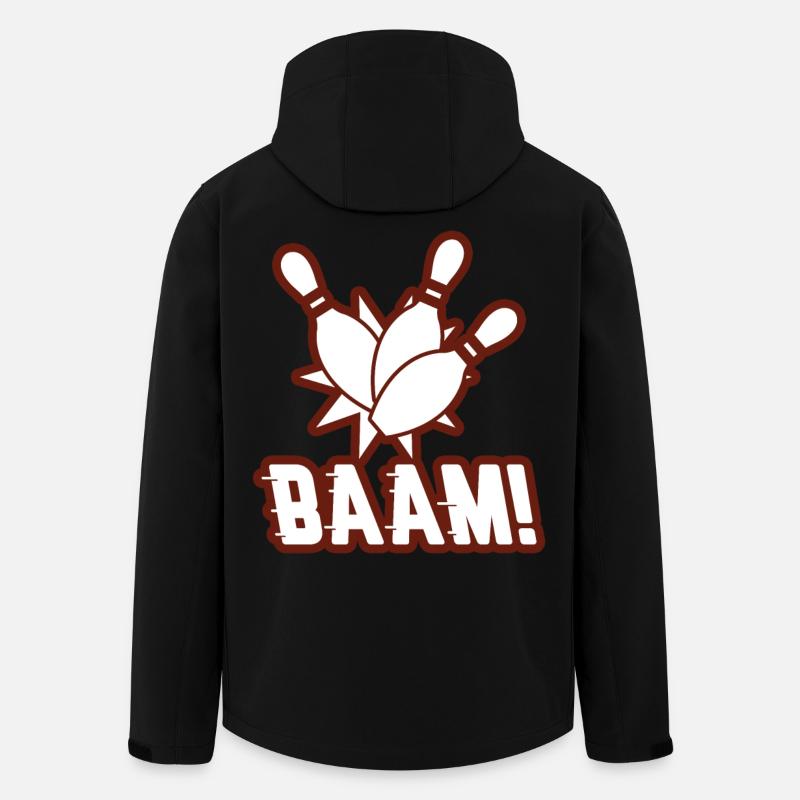 Bowling - Recycelte Männer Softshell-Jacke von Stanley/Stella - Schwarz